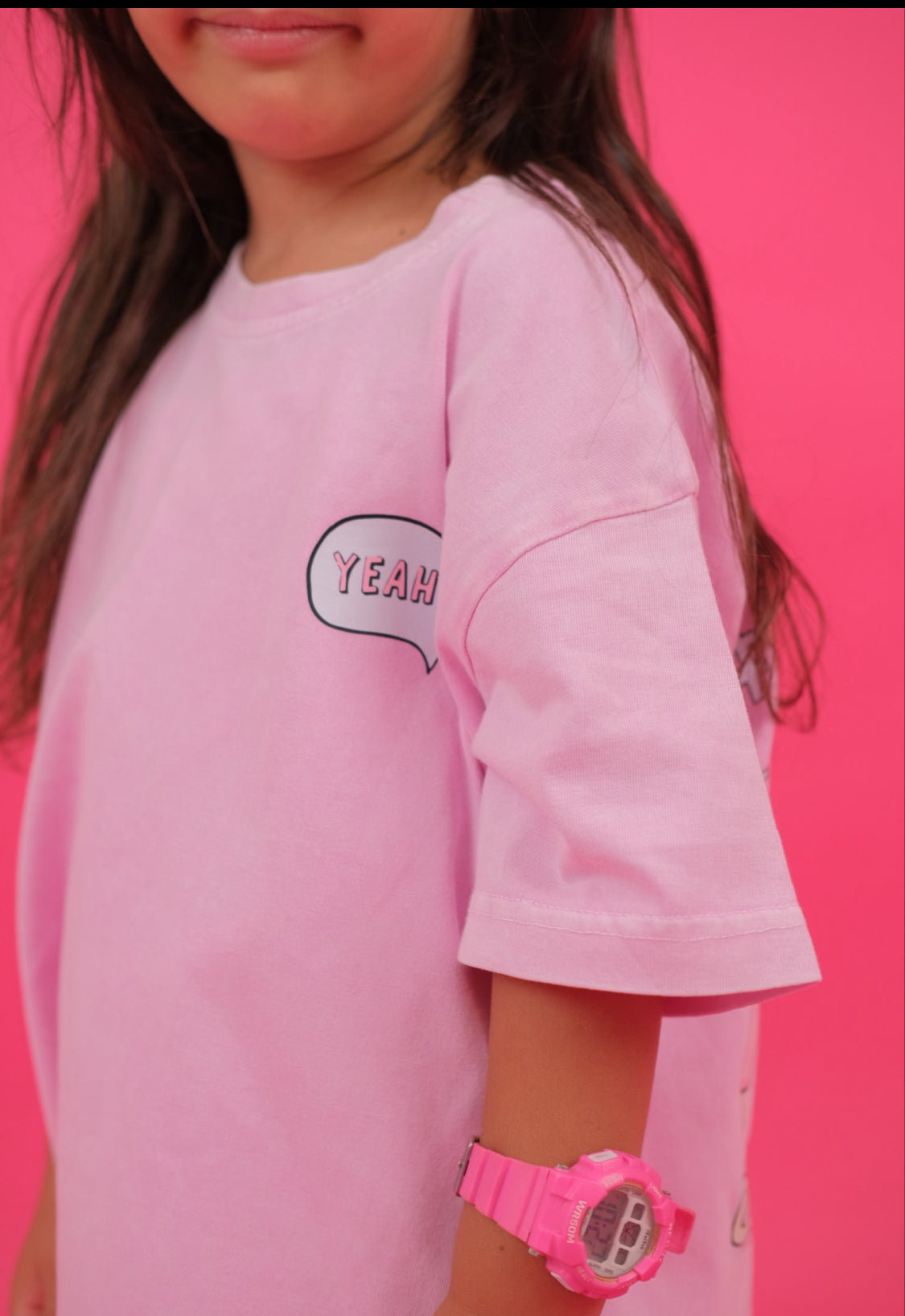 Pink Acid washed groovy Tshirt