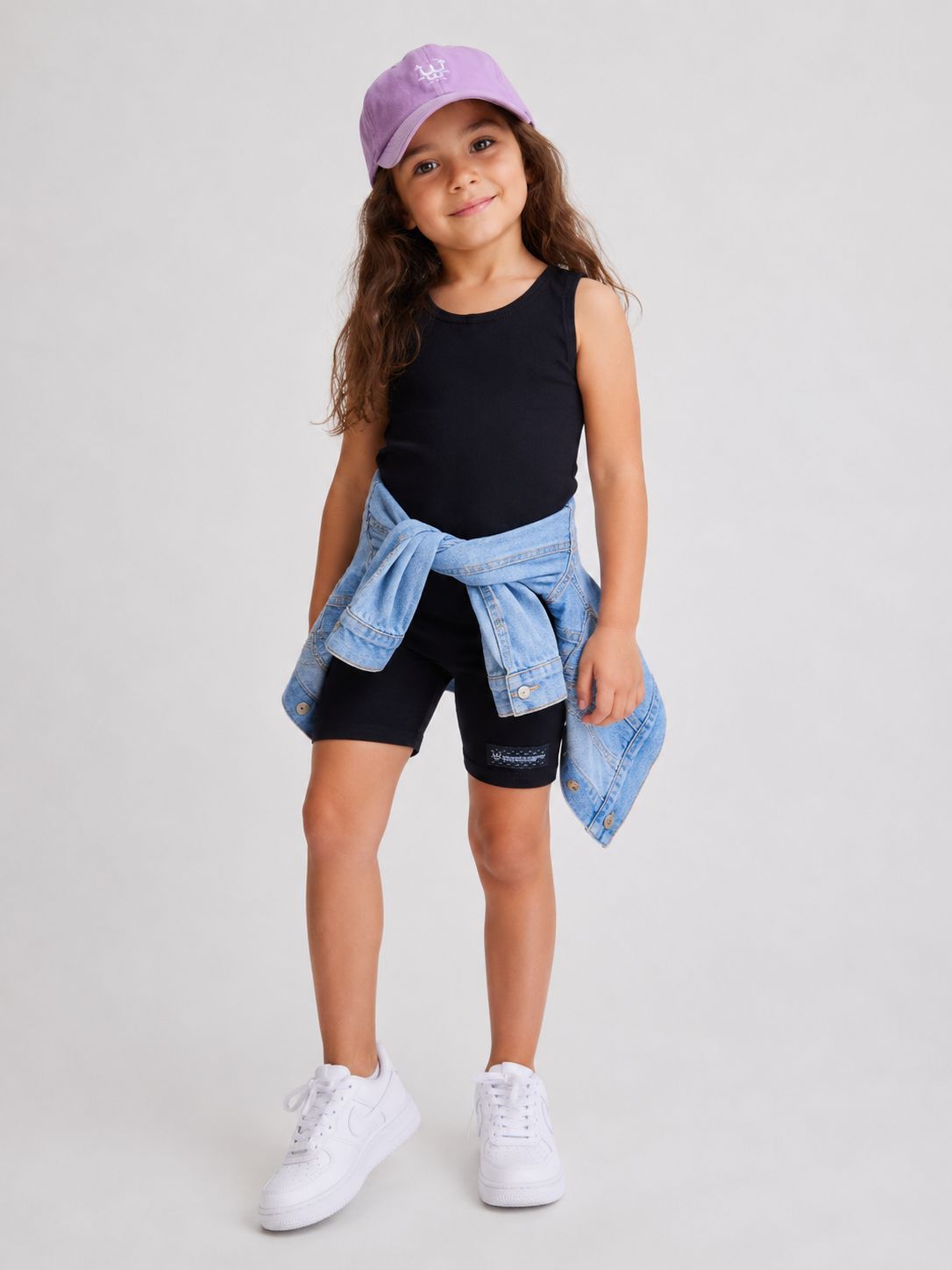 Black Cotton Tank Top
