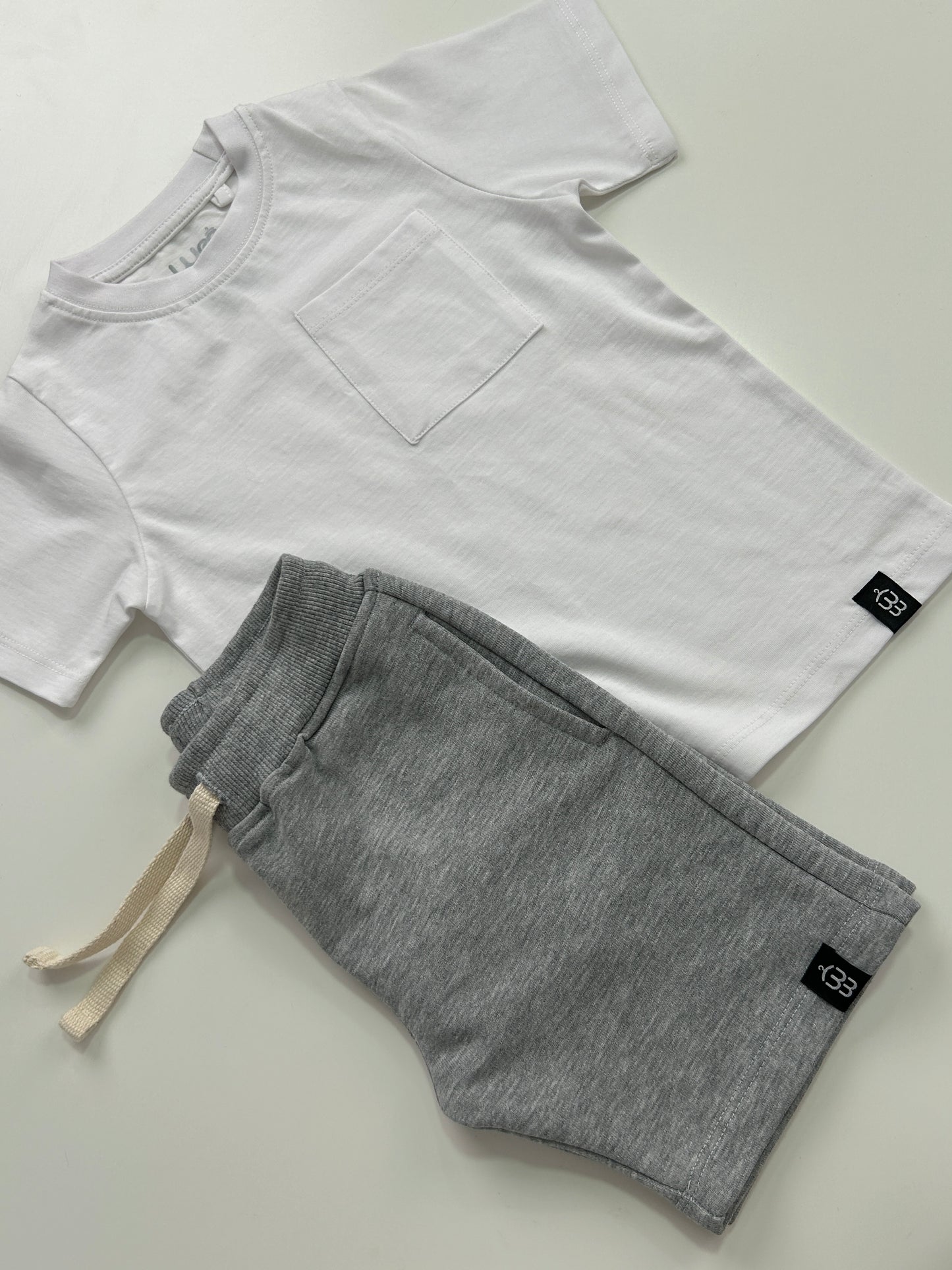 Gray Essential Daily cotton short