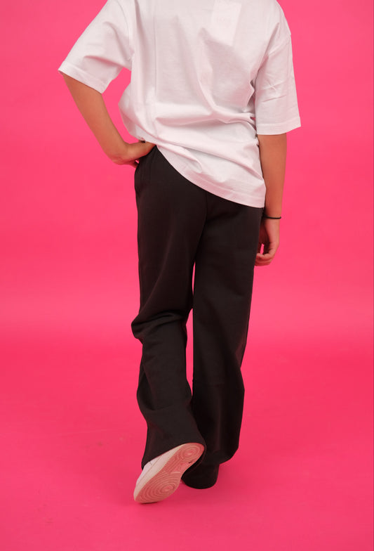 Black wide leg pants