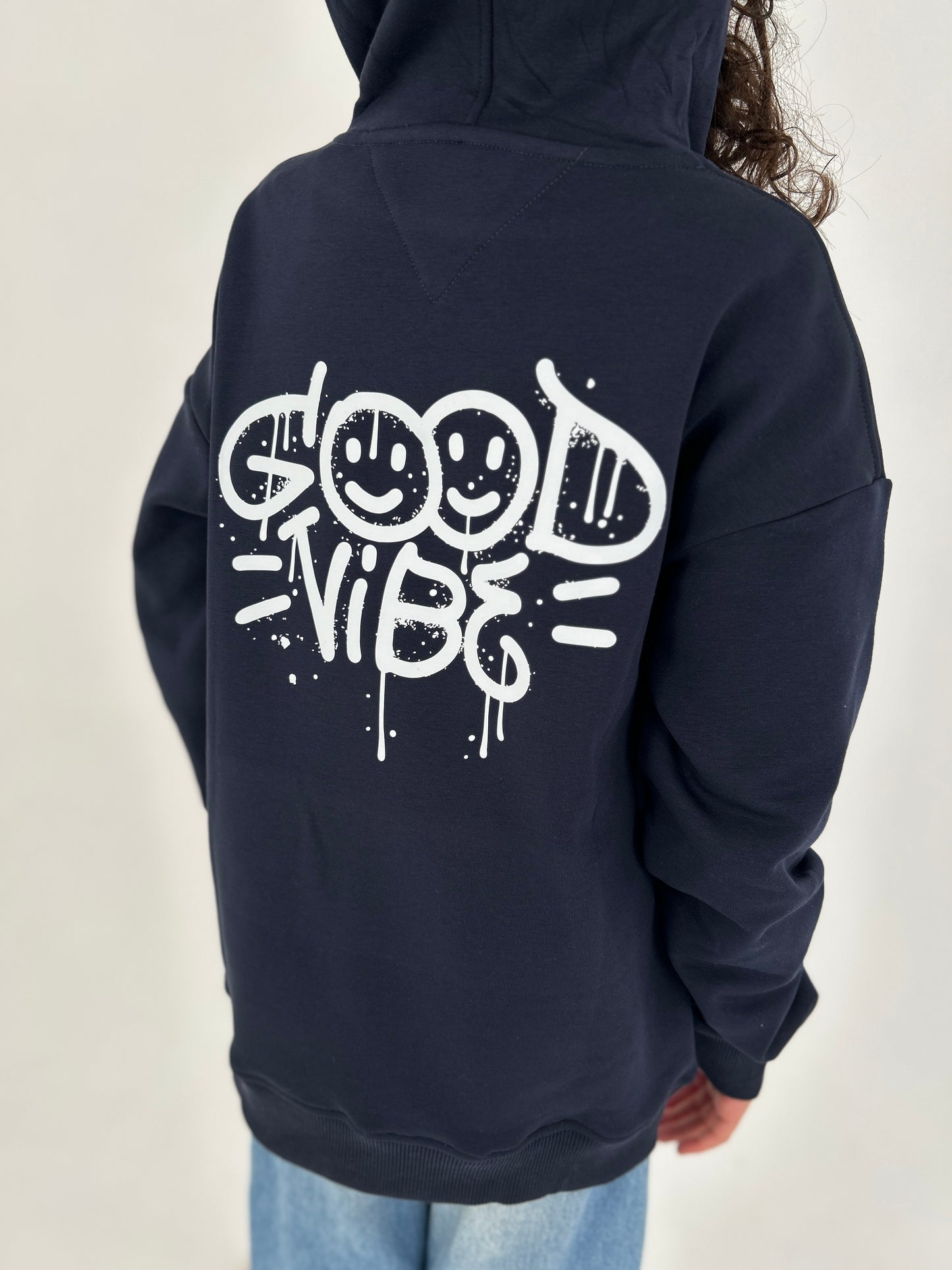 Navy Good vibes Hoodie