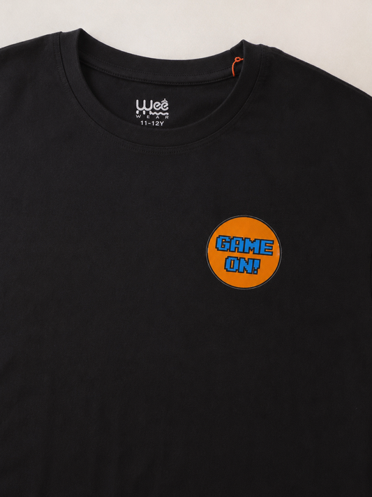 Black Game On Oversize Tshirt