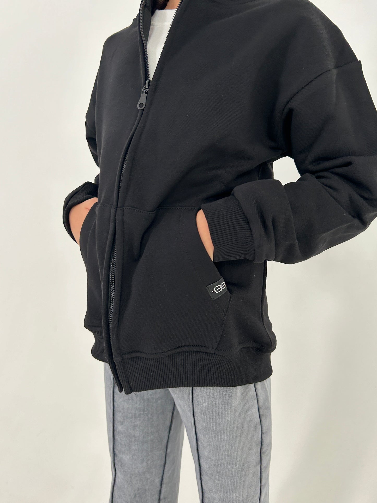 Black zipper Jacket