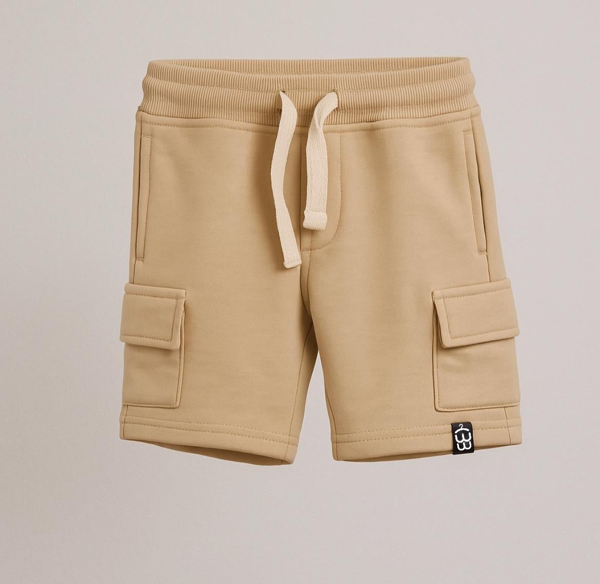 Beige Cargo Short