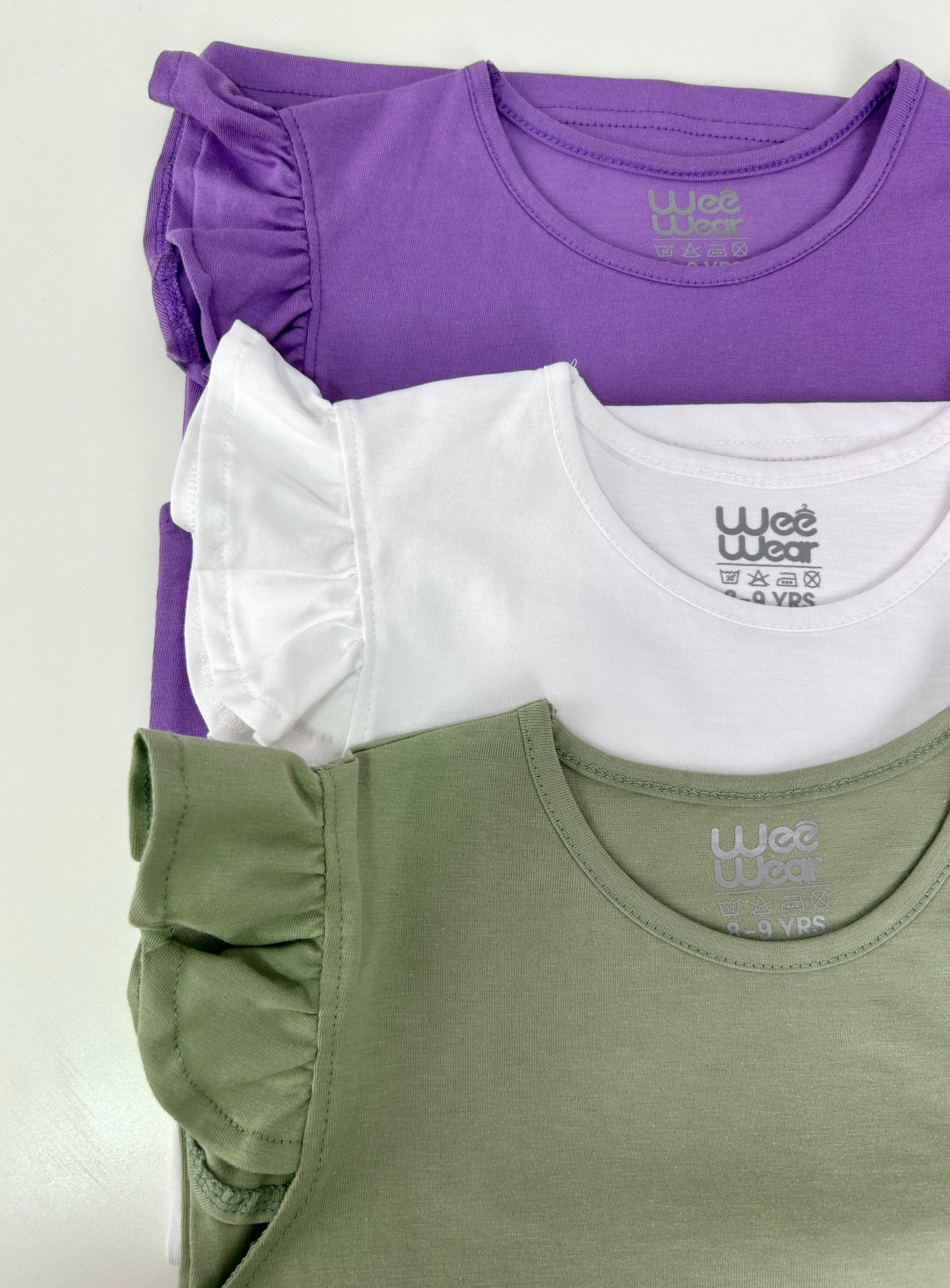 Ruffle top pack of 3 T-shirts