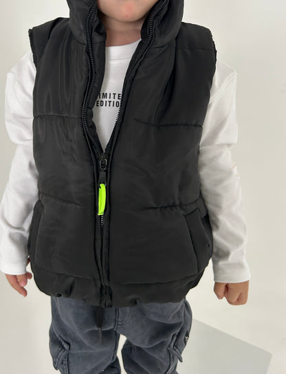 Black Puffer vest