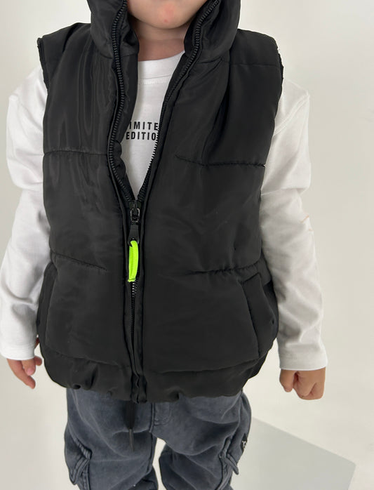 Black Puffer vest