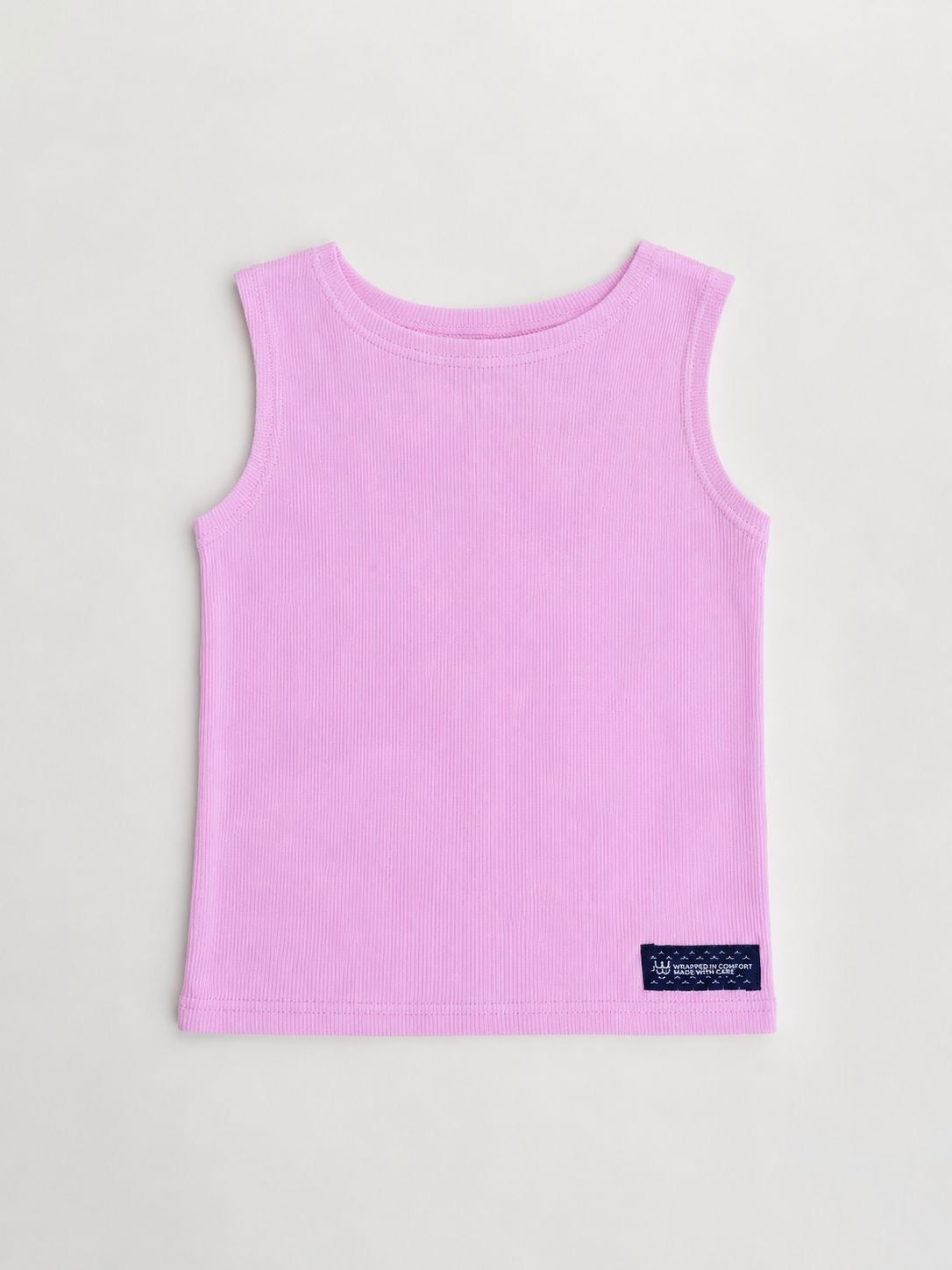 Pink Ribbed Tank Top