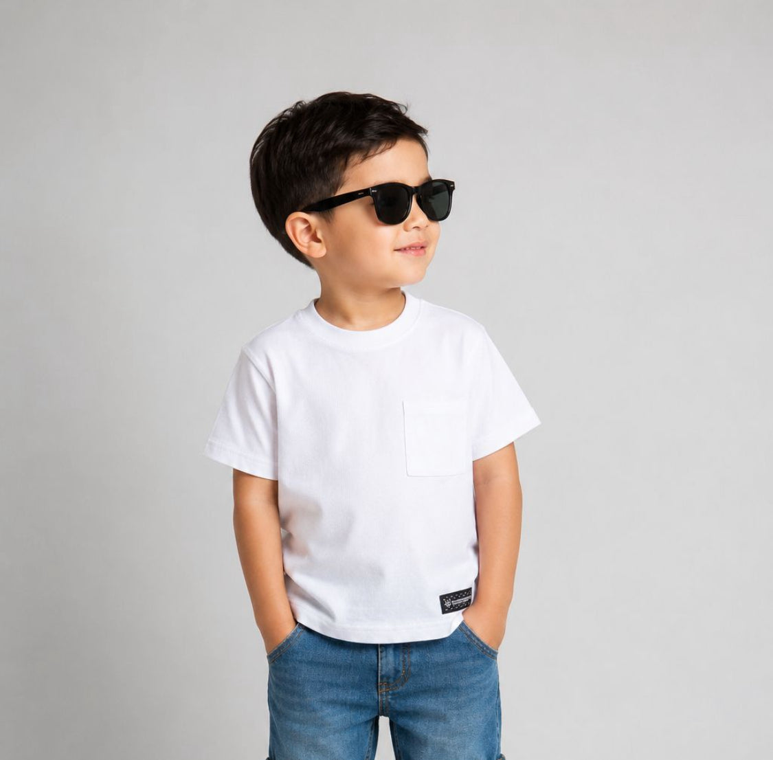 White Waffle Basic T-shirt