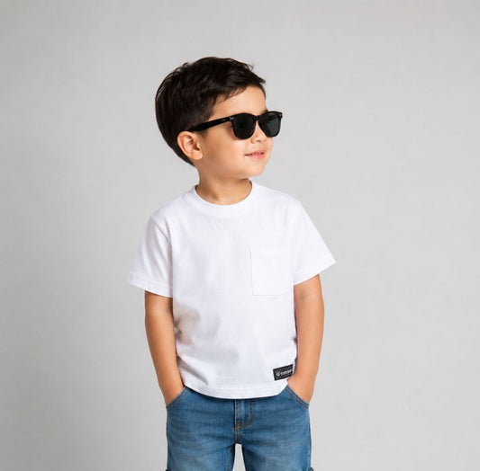 White Waffle Basic T-shirt