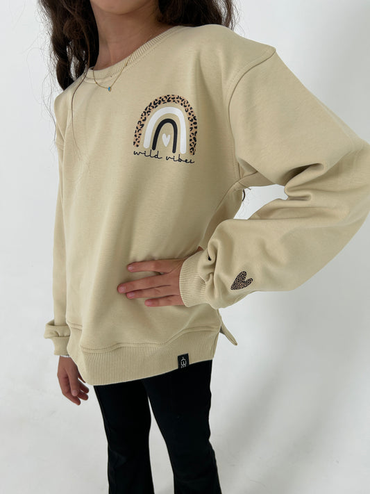 Beige Leopard Sweatshirt