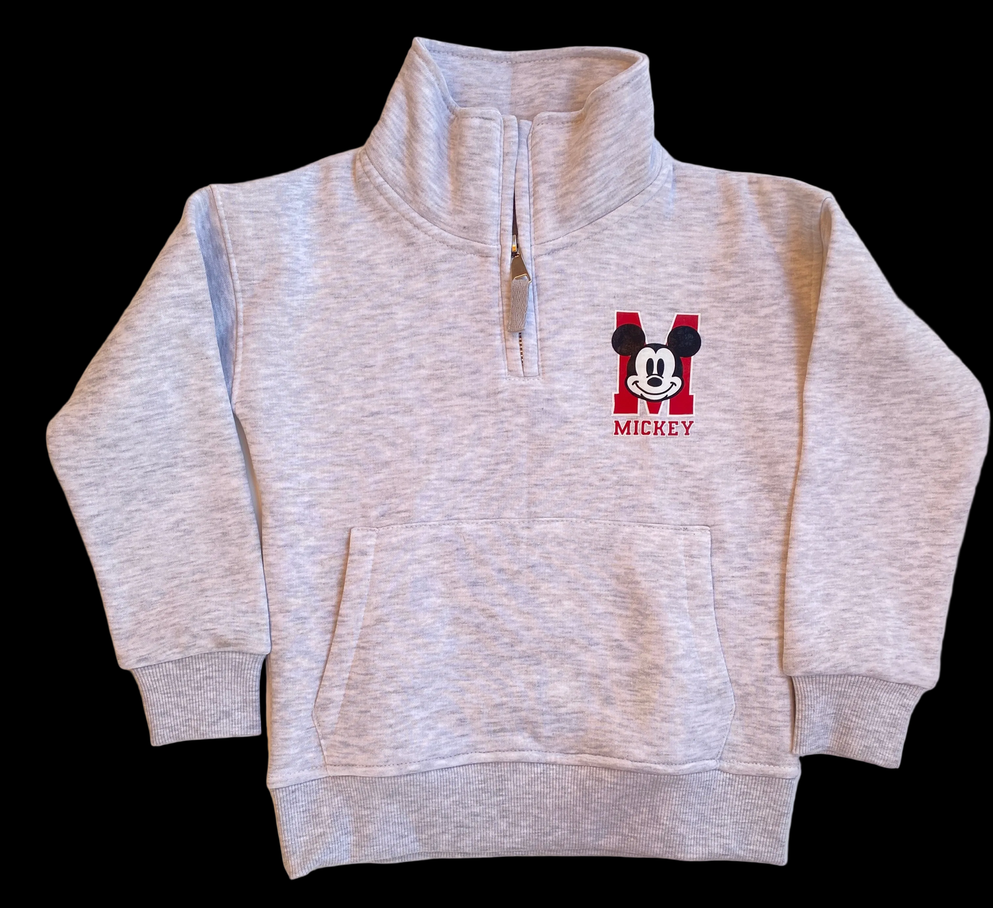 Mickey quarter zipper Hoodie