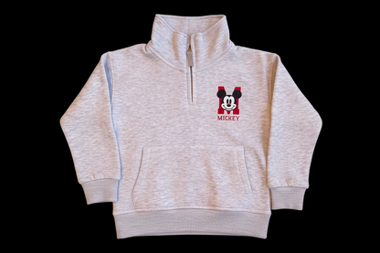 Mickey quarter zipper Hoodie