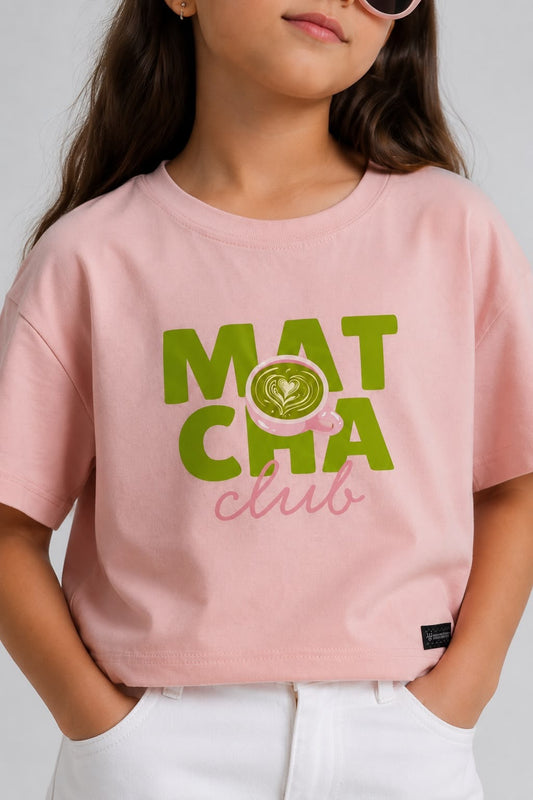 Boxy fit Pink Match Tshirt