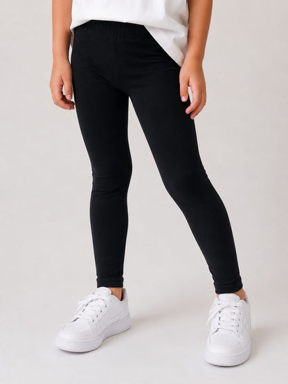 Black Cotton Legging