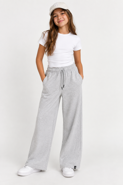 Light Grey wide leg sweatpants
