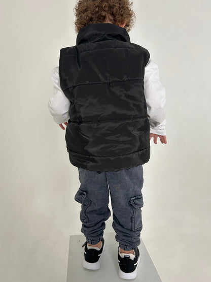 Black Puffer vest