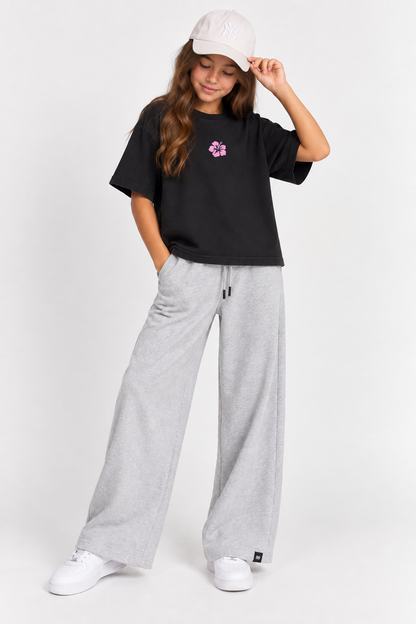 Light Grey wide leg sweatpants