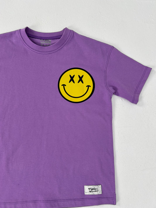 Purple T-shirt w/yellow Smiley face