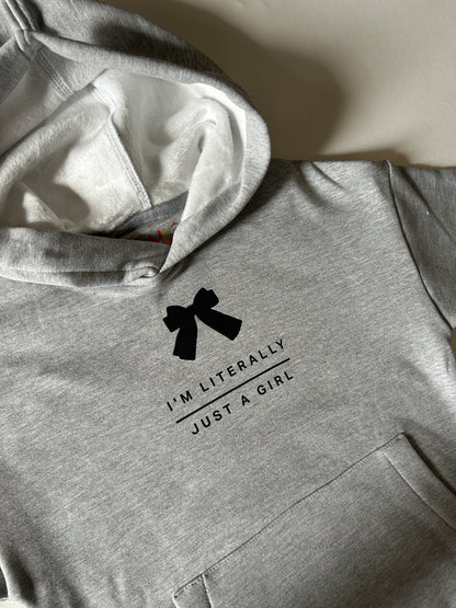 Grey Bows Hoodie