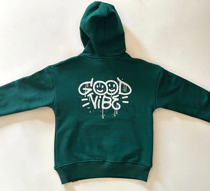 Green Good vibes Hoodie