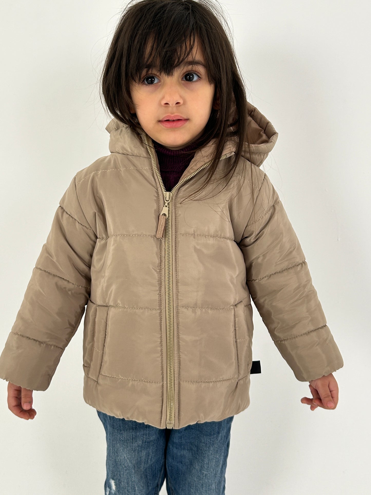 Beige Puffer jacket