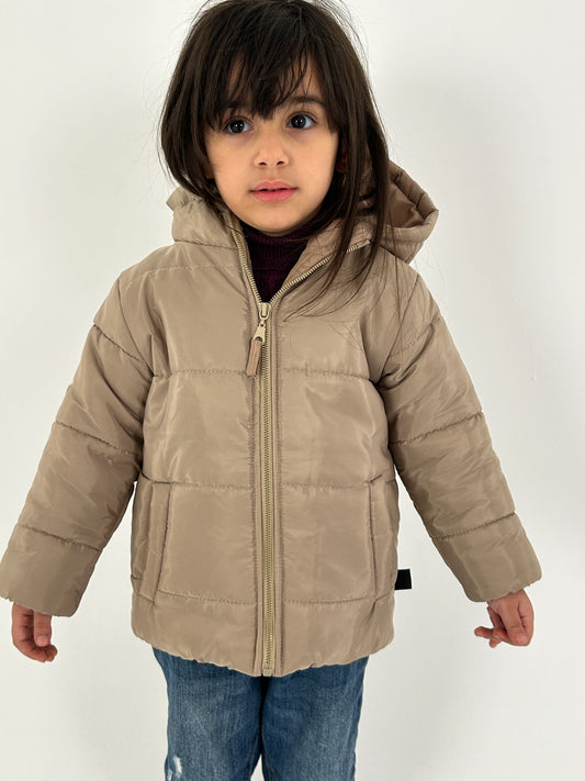 Beige Puffer jacket