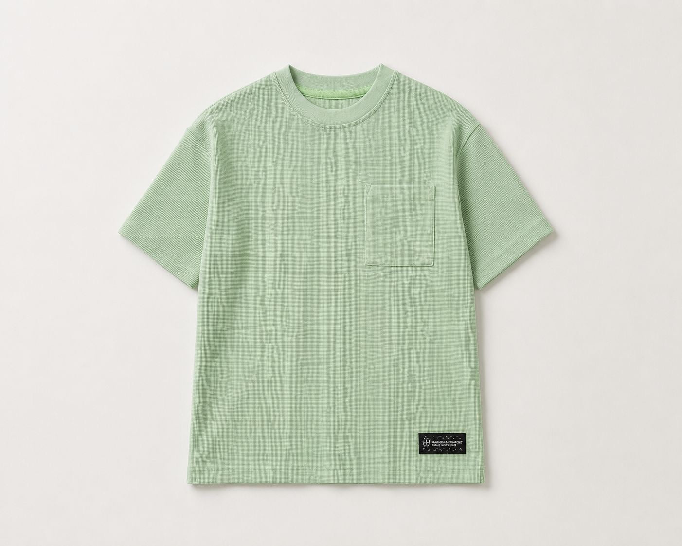 Mint Waffle Basic T-Shirt