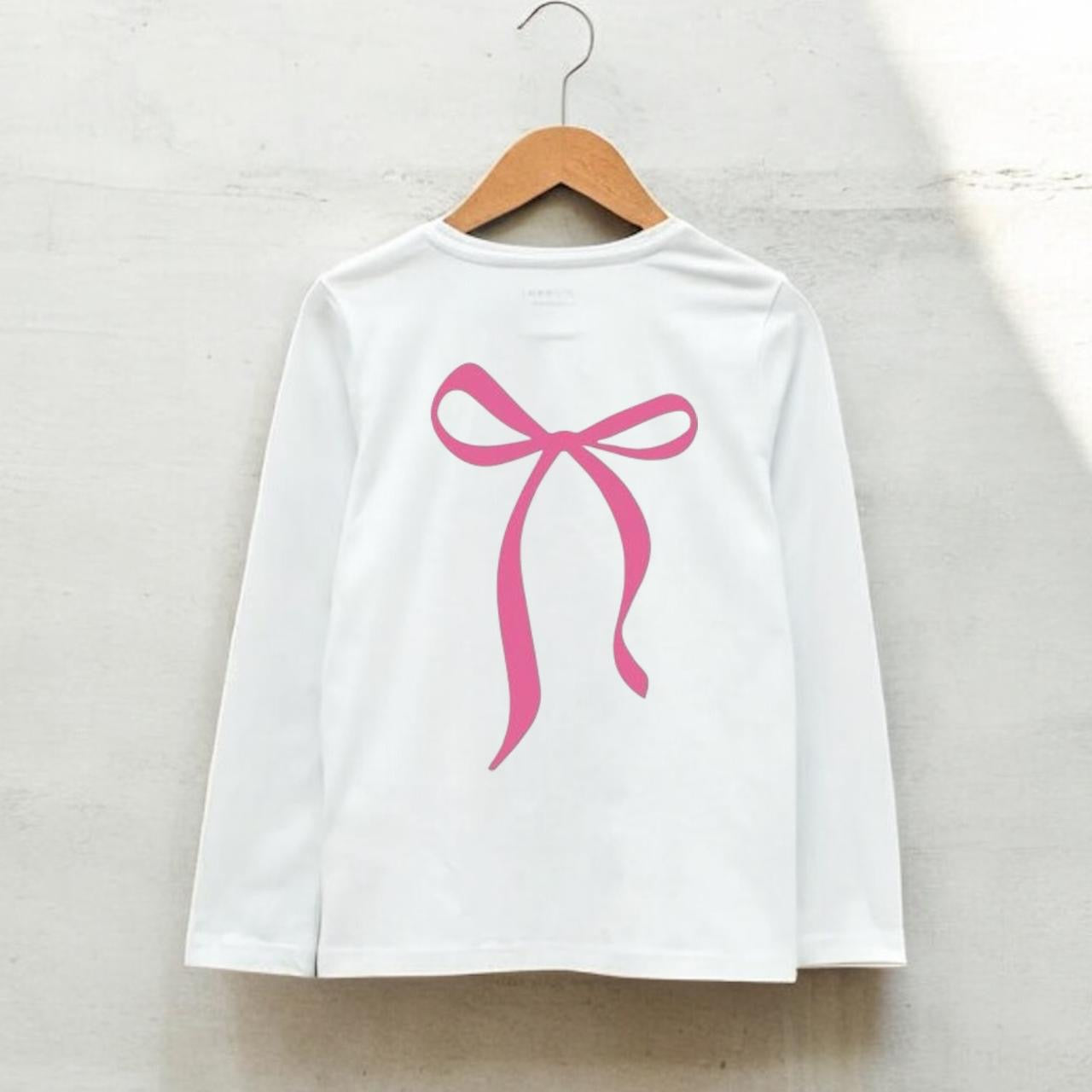 Long sleeve Pink Bows Basic