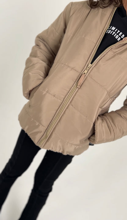 Beige Puffer jacket