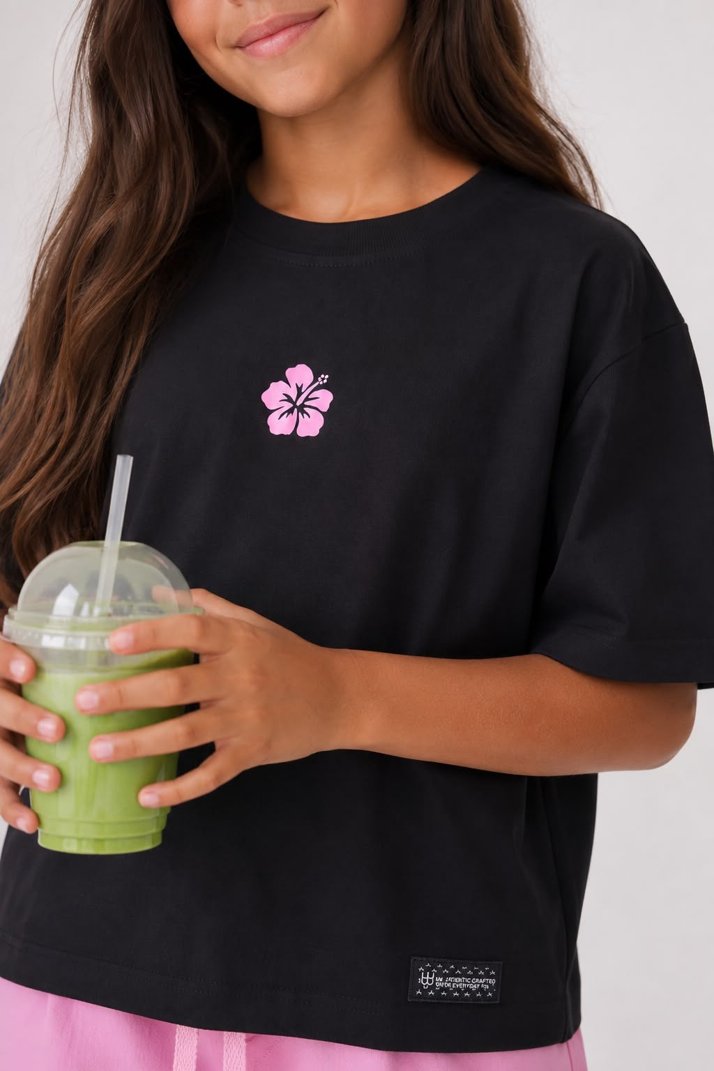 Hibiscus Boxy Fit Tshirt