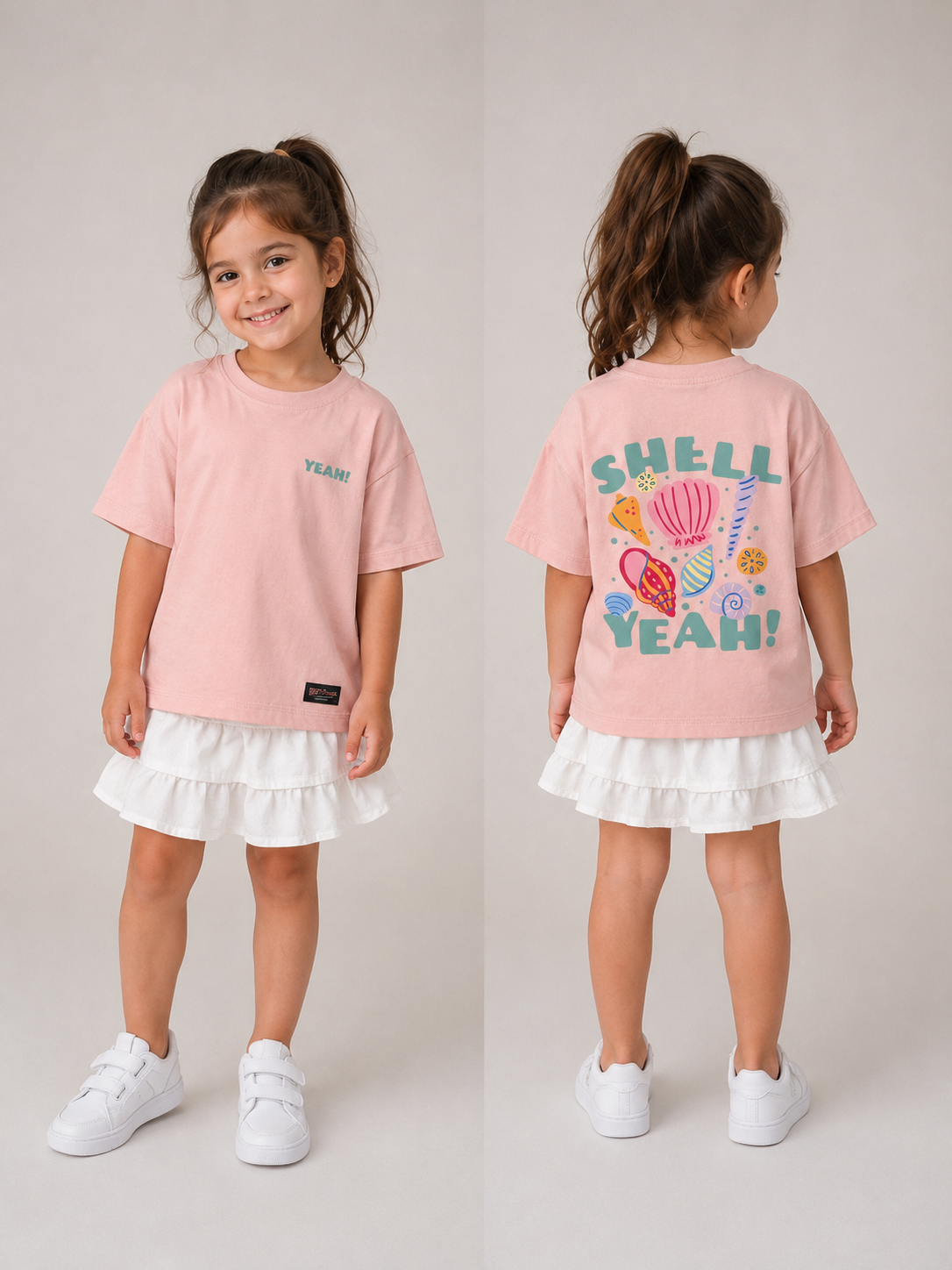 Pink Shell Oversized Tshirt