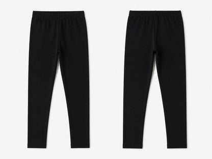 Black Cotton Legging