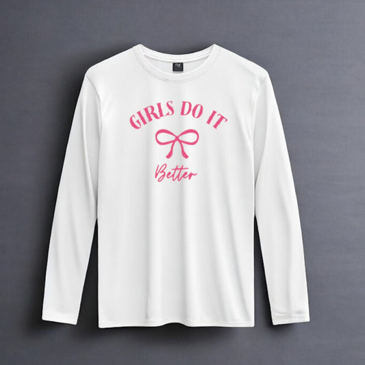 Long sleeve Pink Bows Basic