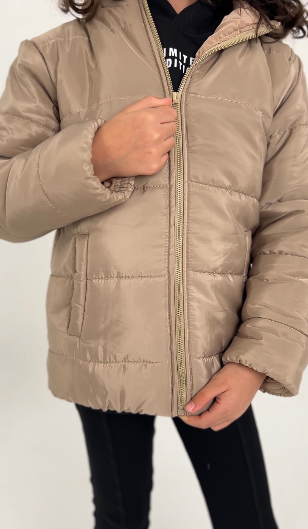 Beige Puffer jacket