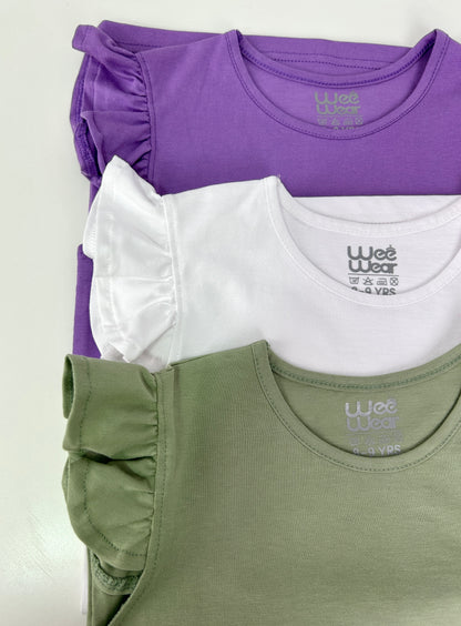 Ruffle top pack of 3 T-shirts