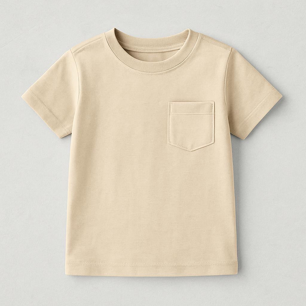 Beige Essential Basic Tshirt