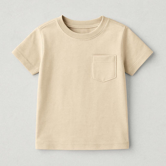 Beige Essential Basic Tshirt