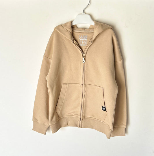 Beige zipper jacket