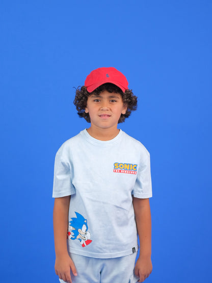 Baby blue acid washed Sonic Tshirt