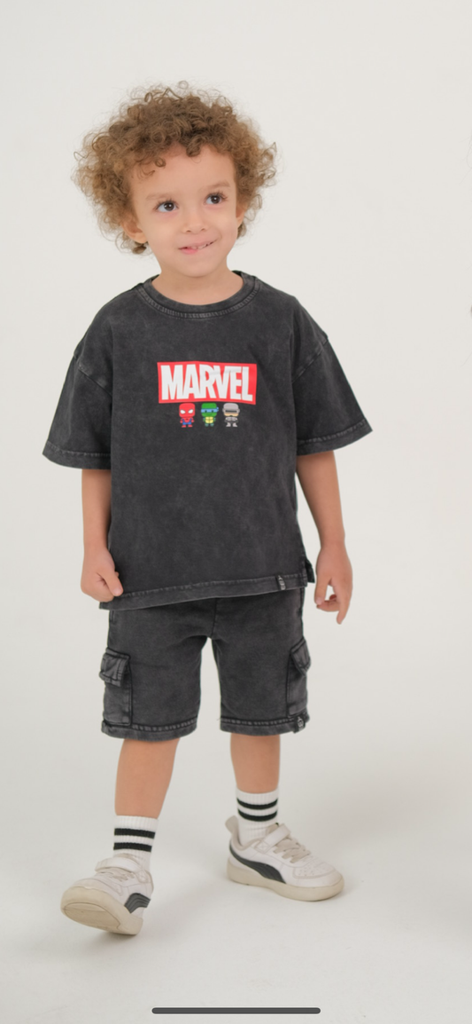Acid washed Marvel Tshirt