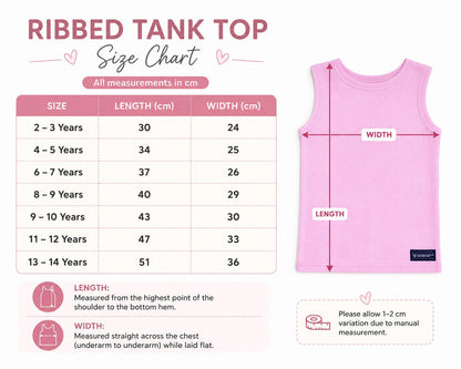 Pink Ribbed Tank Top