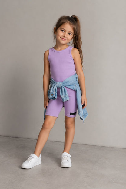 Lilac Ribbed Tank Top